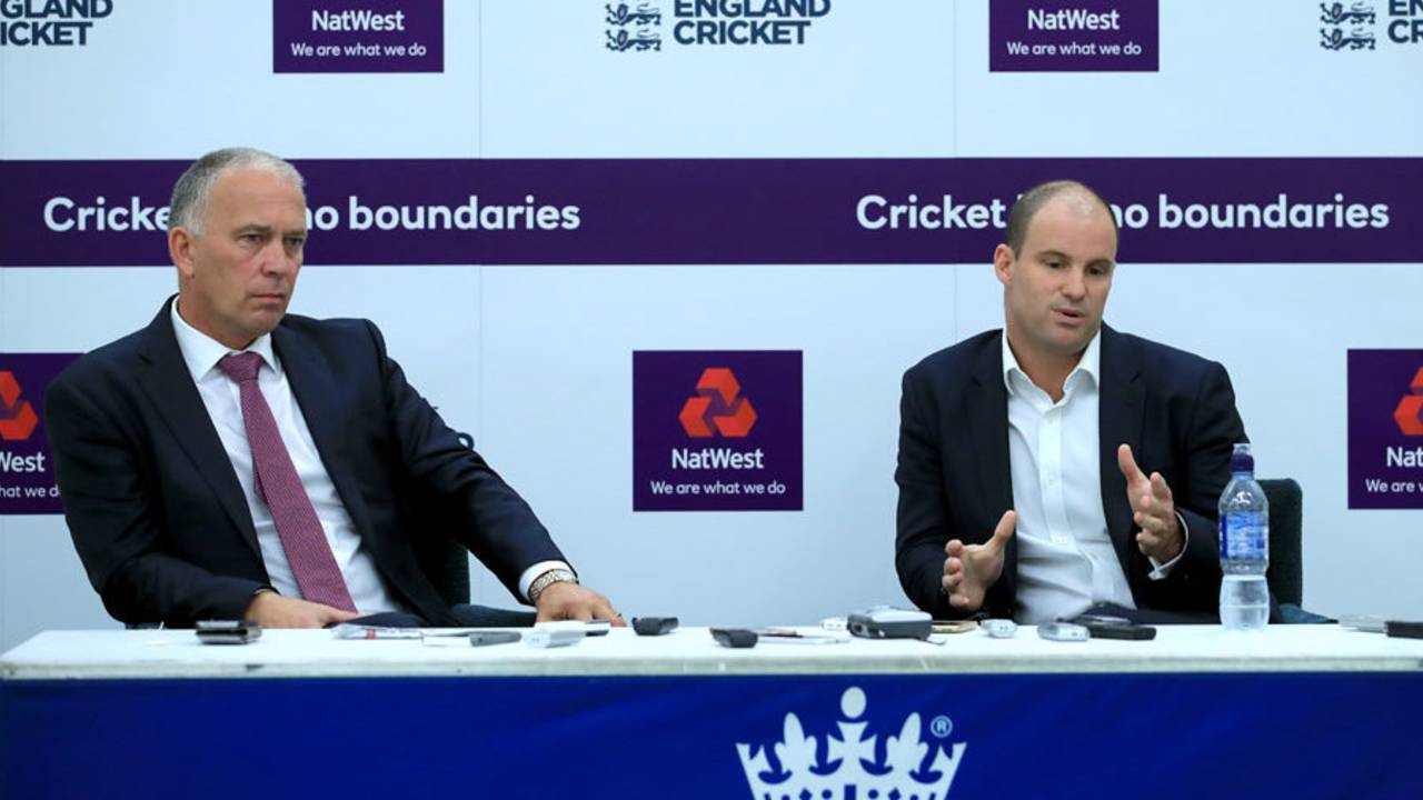 James Whitaker and Andrew Strauss were at England's Ashes squad unveiling, The Oval, September 27, 2017