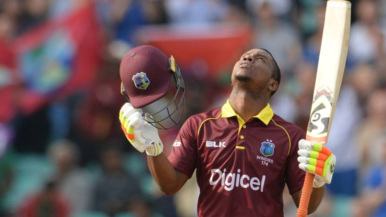 Evin Lewis made his second one-day hundred&nbsp;&nbsp;&bull;&nbsp;&nbsp;Getty Images
