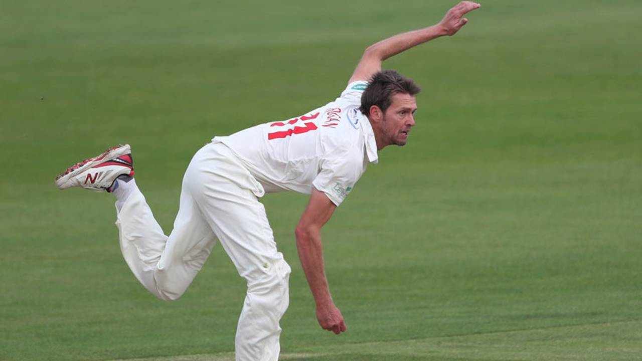 Michael Hogan claimed a four-wicket haul, Kent v Glamorgan, Specsavers Championship, Division Two, Canterbury, September 25, 2017