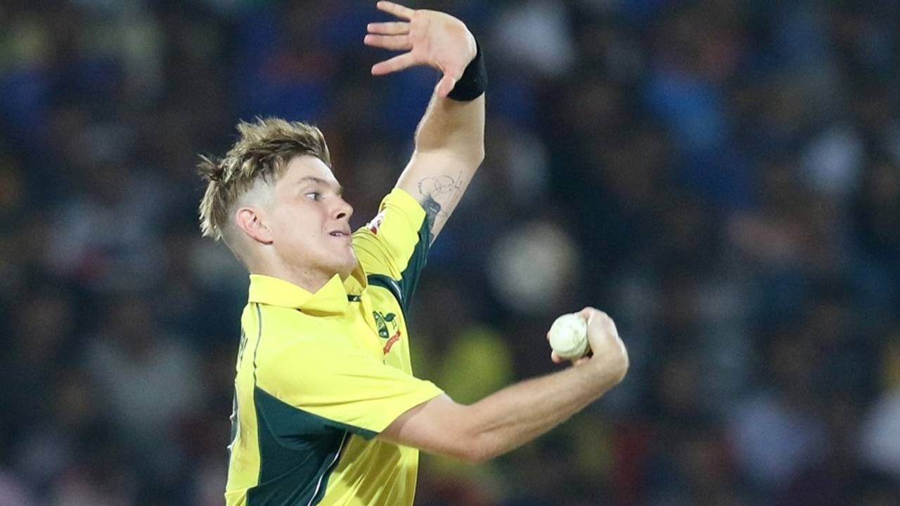 Adam Zampa took two wickets in one over, India v Australia, 5th ODI, Nagpur, October 1, 2017