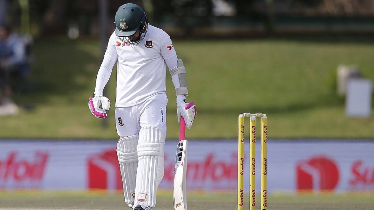 A low score added to Mushfiqur Rahim's woes, South Africa v Bangladesh, 1st Test, Bloemfontein, 2nd day, October 7, 2017