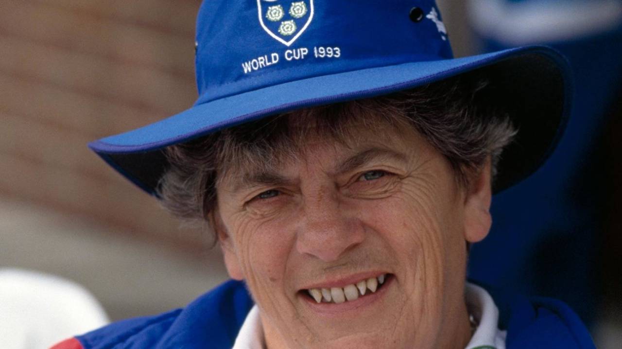 Norma Izard, the England women's cricket team squad manager, circa 1993