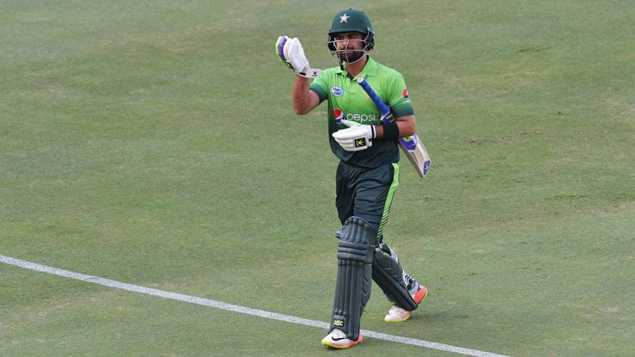 Ahmed Shehzad ate up 12 balls for his duck, Pakistan v Sri Lanka, 1st ODI, Dubai, October 13, 2017
