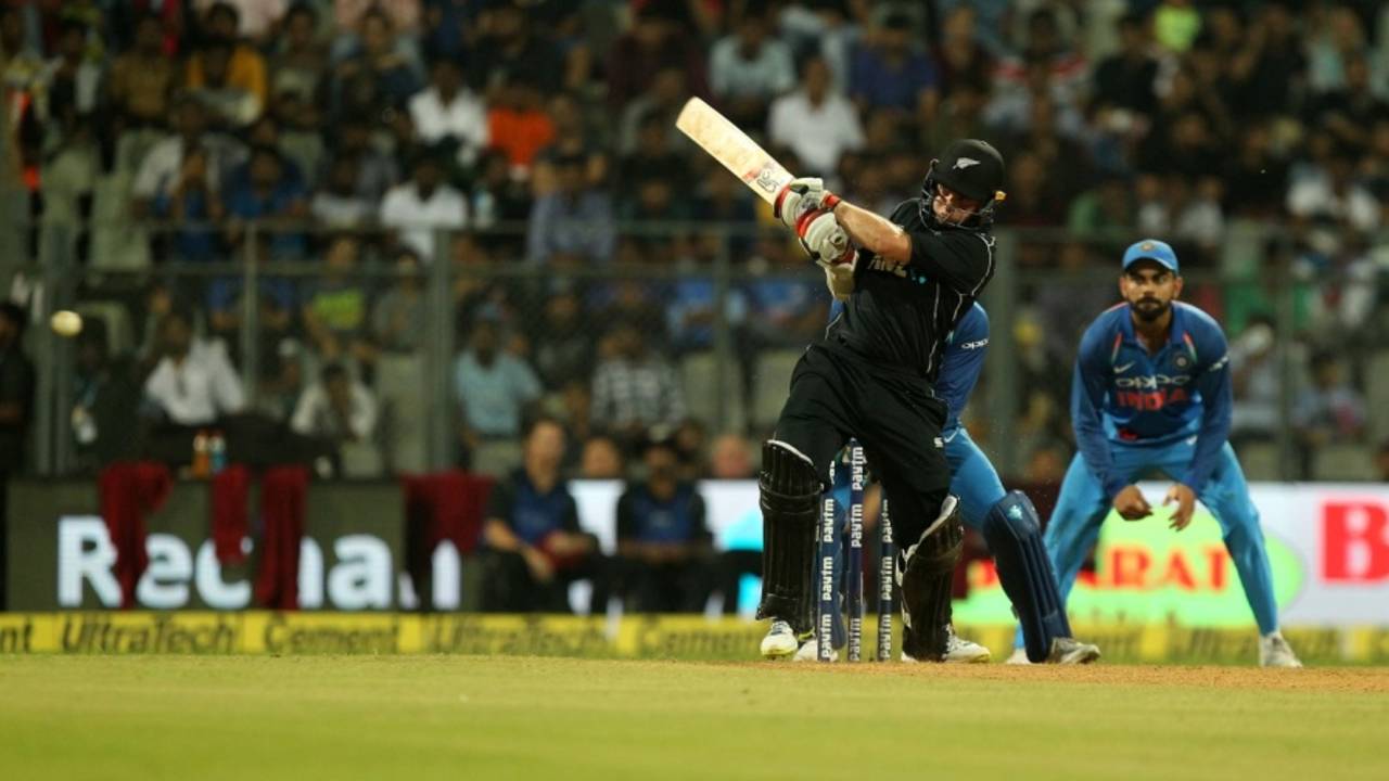 Tom Latham looked the part in the middle order, India v New Zealand, 1st ODI, Mumbai, October 22, 2017
