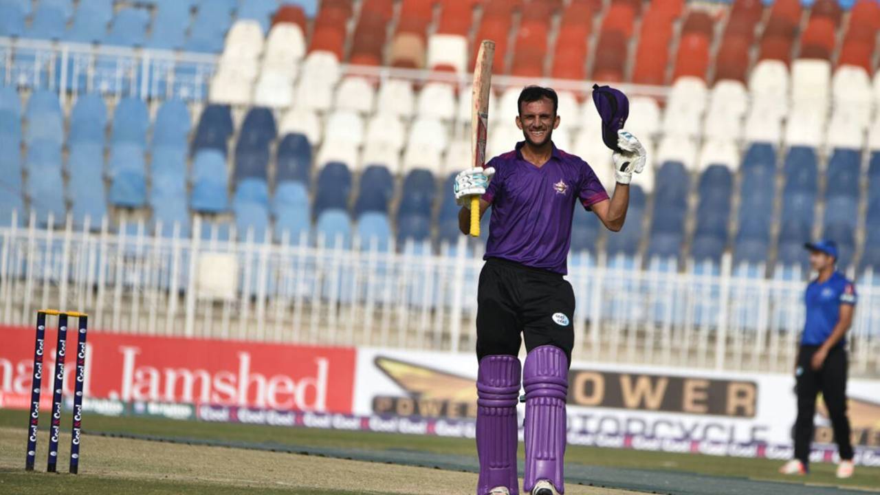 Gauhar Ali celebrates his half-century