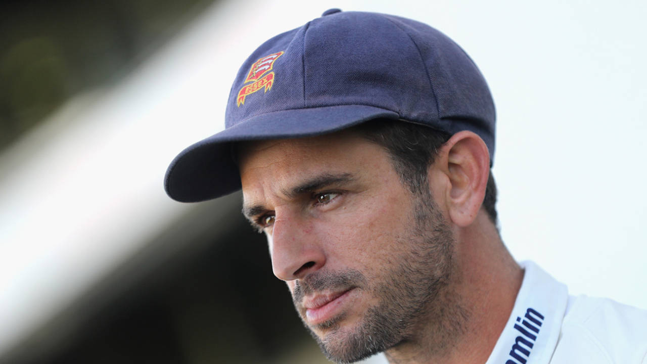 Ryan ten Doeschate talks to the media after Essex's win, Warwickshire v Essex, County Championship Division One, Edgbaston, September 14, 2017