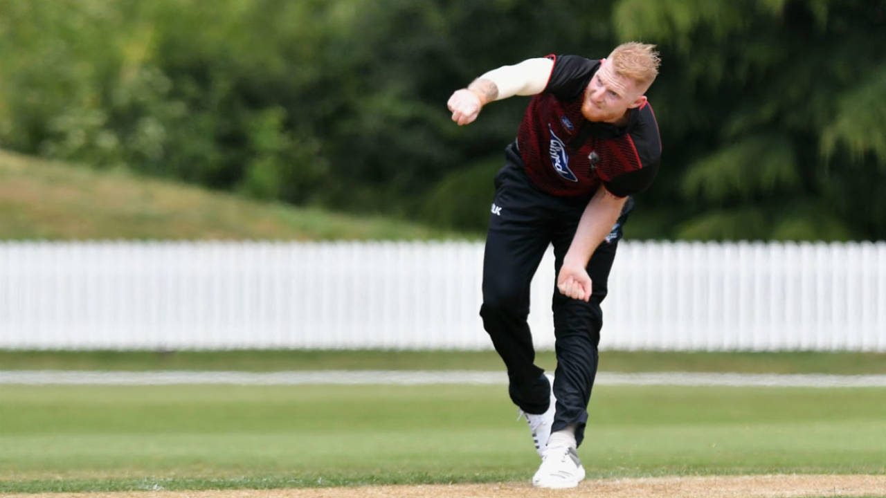 Ben Stokes bowls on his comeback, Canterbury v Otago, Rangiora, December 3, 2017