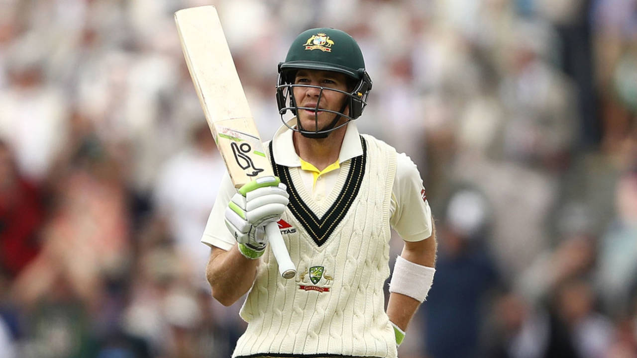 Tim Paine made his third Test fifty, Australia v England, 2nd Test, The Ashes 2017-18, 2nd day, Adelaide, December 3, 2017