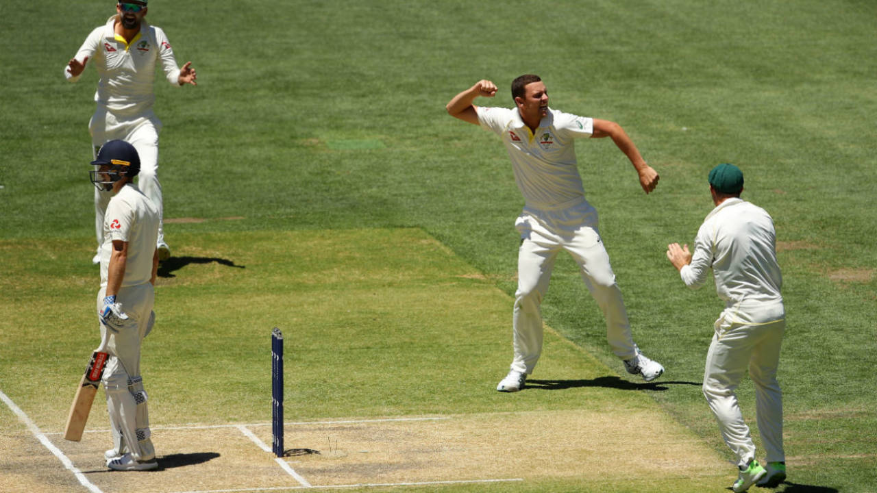 Josh Hazlewood unsportingly put paid to Australia's chances of making the Adelaide Test really memorable with his wicket-taking efforts on day five&nbsp;&nbsp;&bull;&nbsp;&nbsp;Getty Images