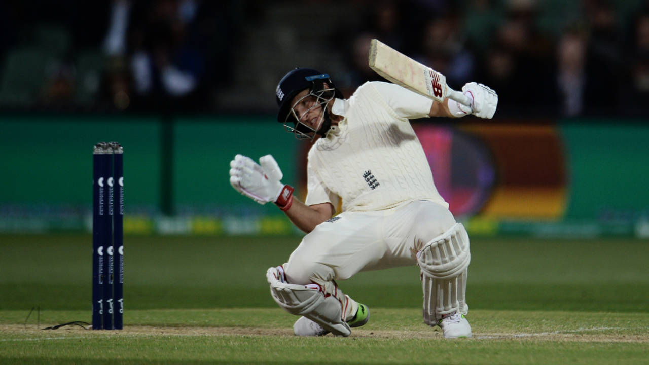 Joe Root ducks Australia v England, 2nd Test, Adelaide, December 5, 2017