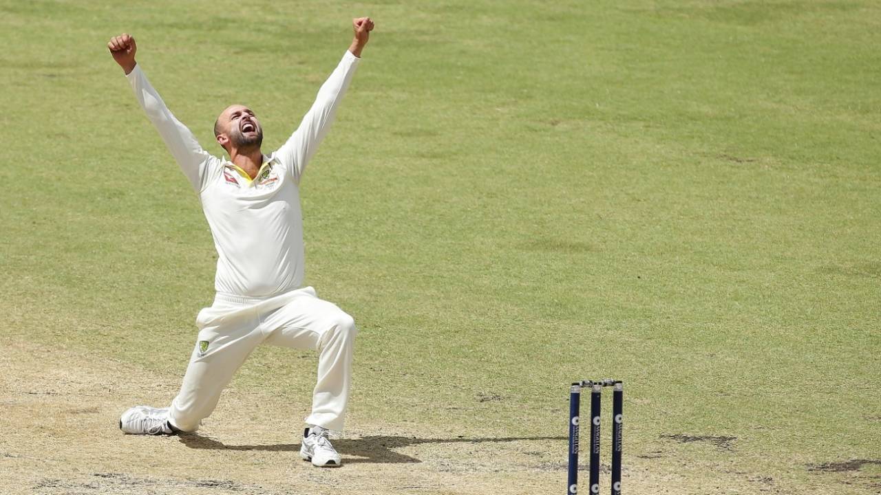 Nathan Lyon roars out an appeal&nbsp;&nbsp;&bull;&nbsp;&nbsp;Getty Images and Cricket Australia