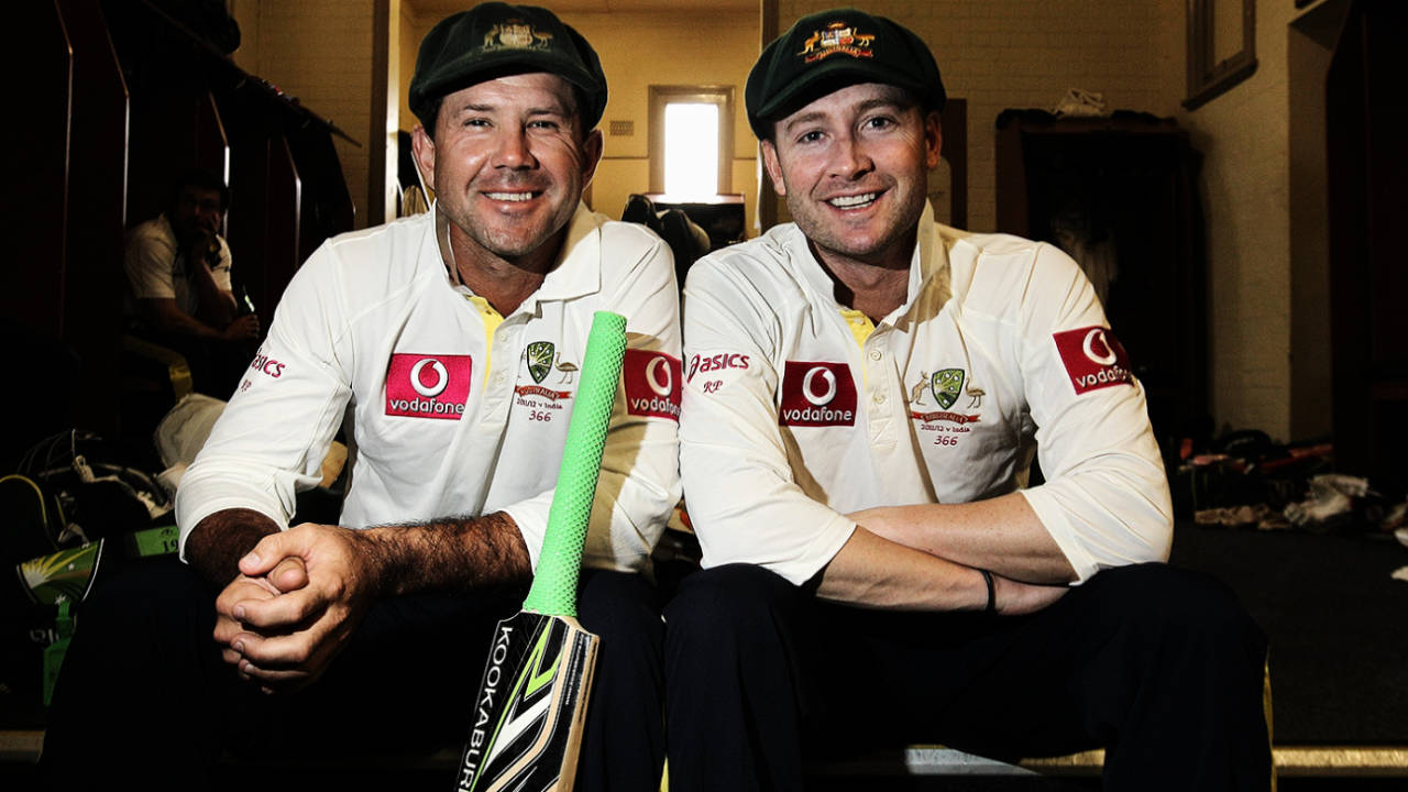 Ricky Ponting and Michael Clarke put on 288 together, Australia v India, 2nd Test, Sydney, 2nd day, January 4, 2012