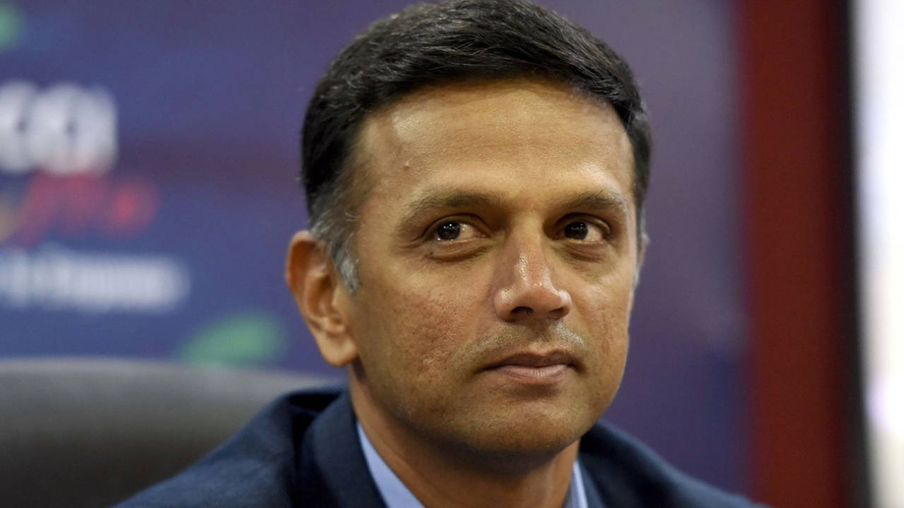 Rahul Dravid looks on at an event, Delhi, October 24, 2017