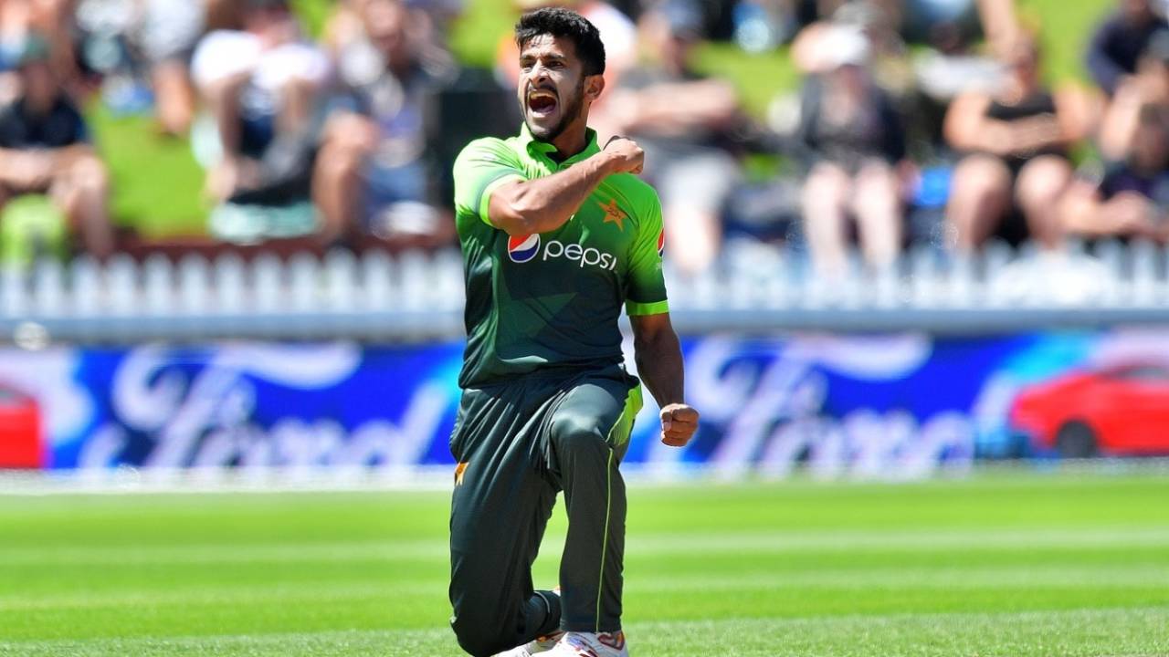 Hasan Ali enjoyed Colin Munro's wicket, New Zealand v Pakistan, 1st ODI, Wellington, January 6, 2018