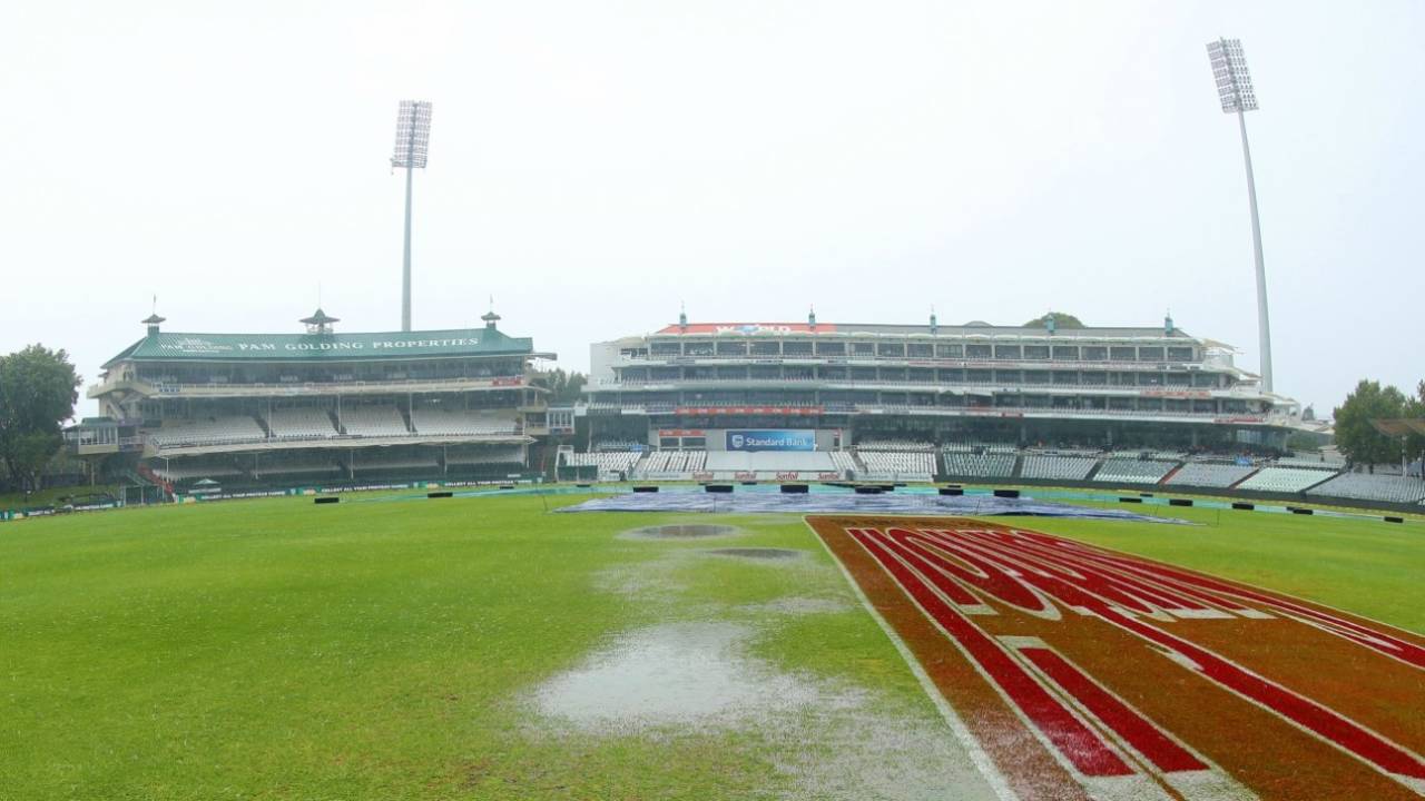 The Newlands outfield soaked up plenty of water&nbsp;&nbsp;&bull;&nbsp;&nbsp;BCCI