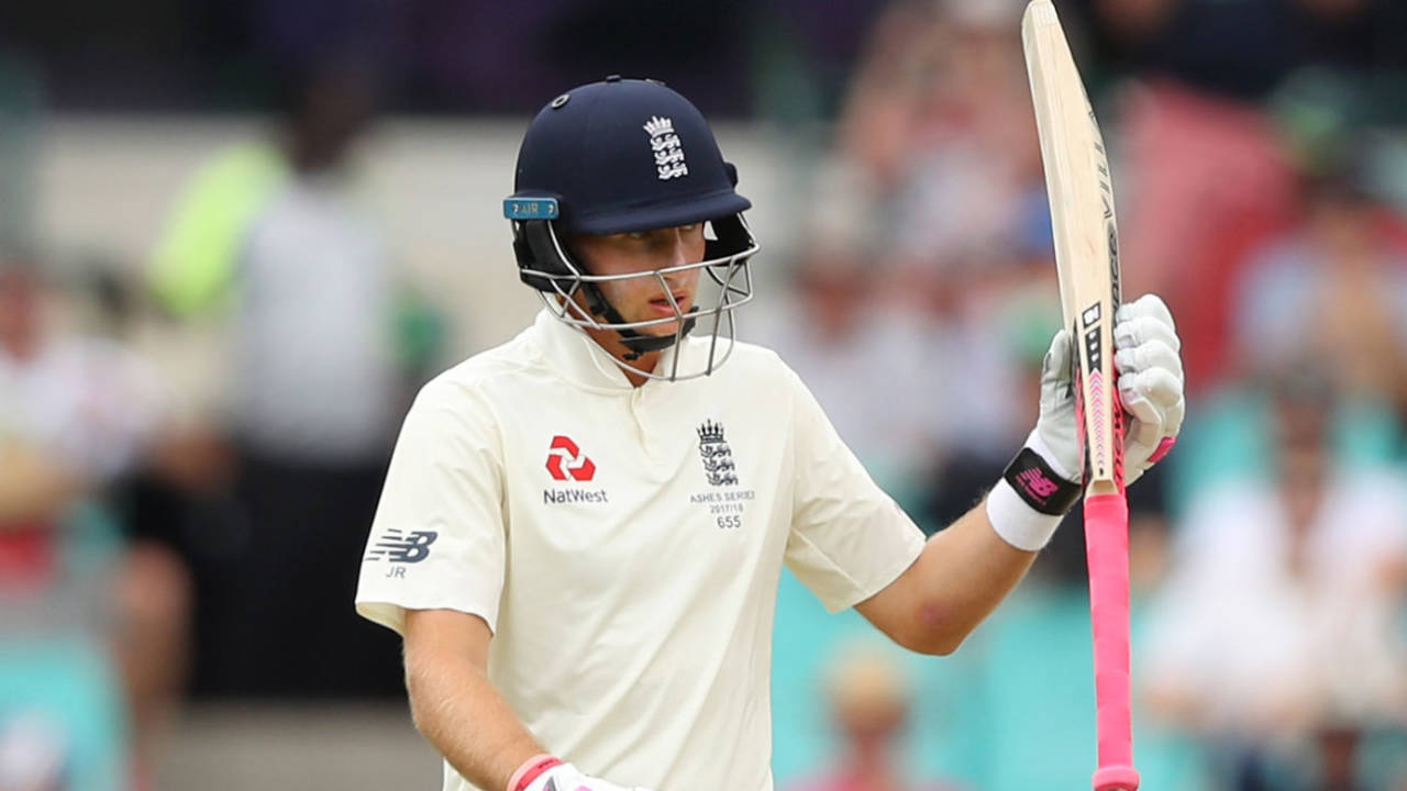 Joe Root was deemed fit enough to bat and raised his fifty, Australia v England, 5th Test, Sydney, 5th day, January 8, 2018