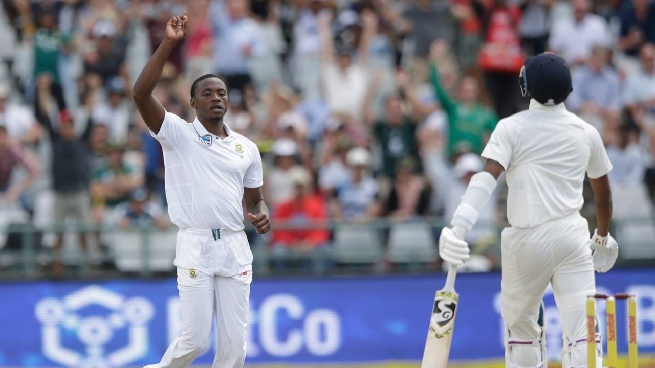Kagiso Rabada relished the wicket of Hardik Pandya, South Africa v India, 1st Test, Cape Town, 4th day, January 8, 2017