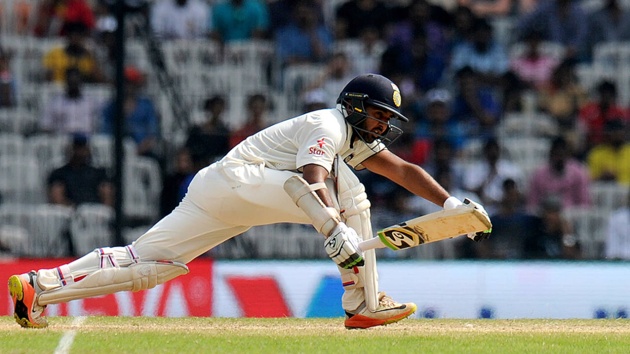 Parthiv Patel made a career-best 71, India v England, 5th Test, Chennai, 3rd day, December 18, 2016