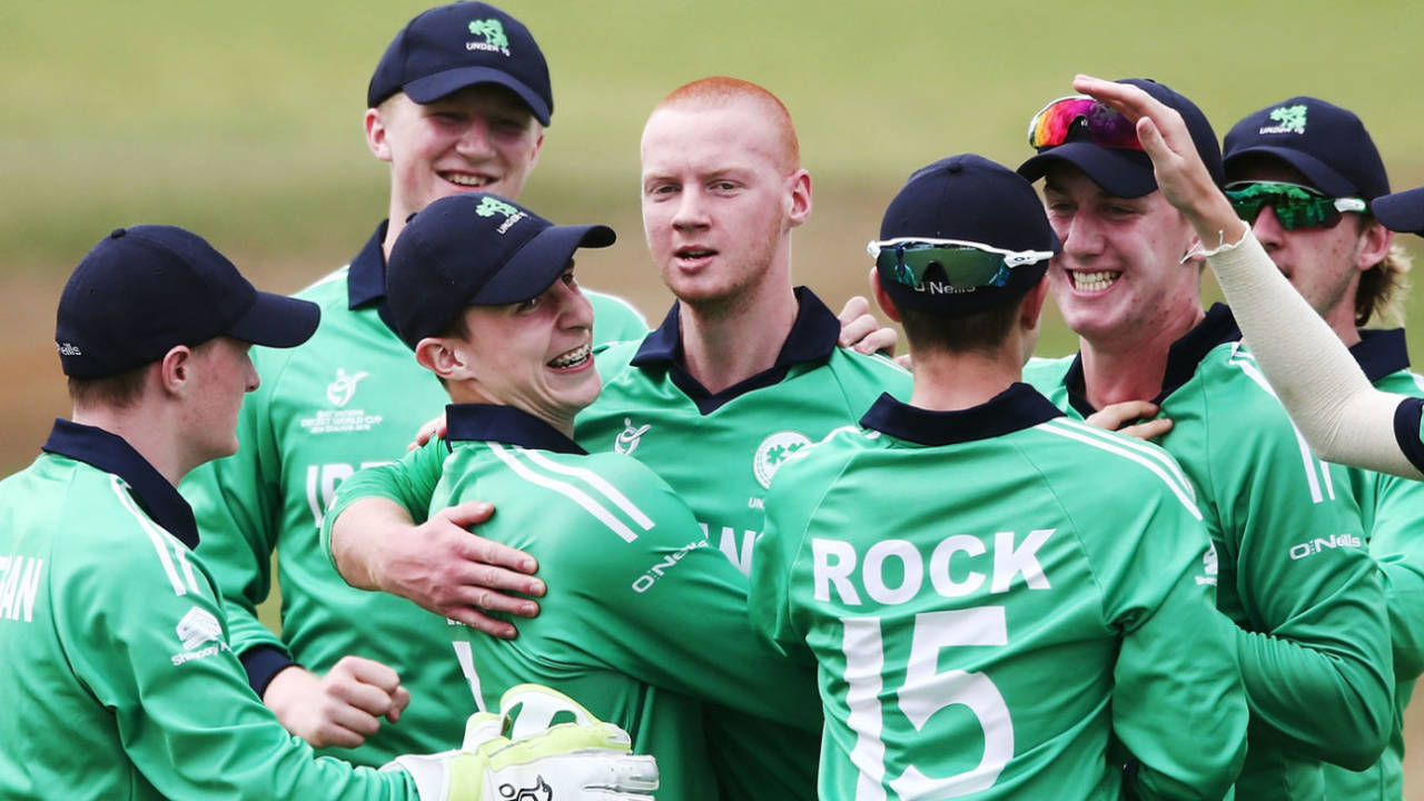 Aaron Cawley picked two early wickets, Ireland v Sri Lanka, Group D, U-19 World Cup, Whangarei, January 14, 2018
