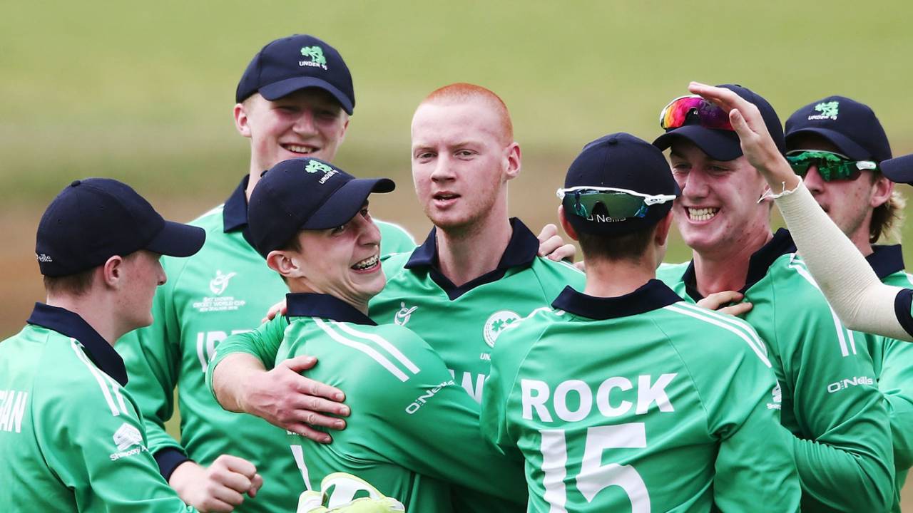 Aaron Cawley picked two early wickets, Ireland v Sri Lanka, Group D, U-19 World Cup, Whangarei, January 14, 2018