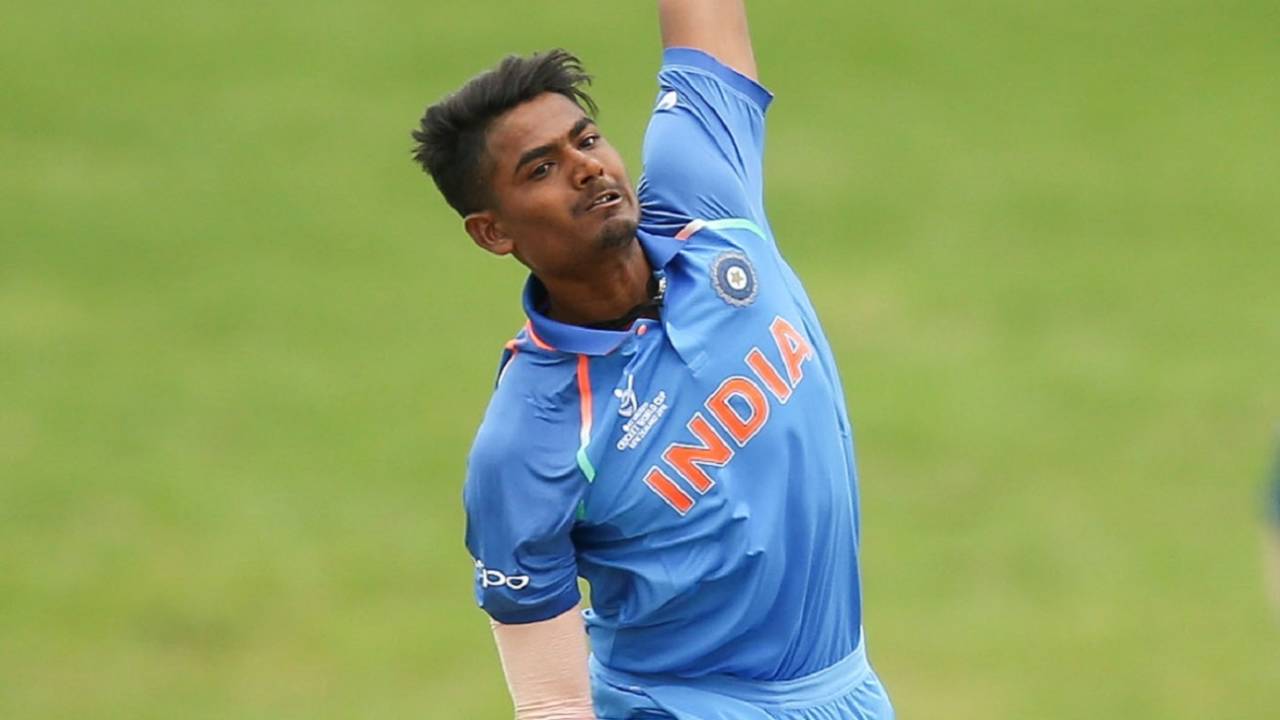 Anukul Roy ripped through PNG with five wickets, India v Papua New Guinea, Under-19 World Cup, Mount Maunganui, January 16, 2018