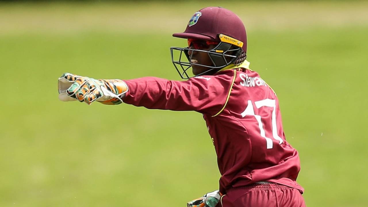 West Indies captain Emmanuel Stewart appeals&nbsp;&nbsp;&bull;&nbsp;&nbsp;International Cricket Council