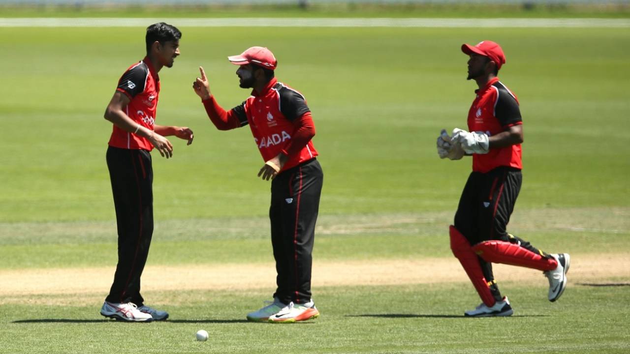 Arslan Khan and Aran Pathmanabhan played vital hands, Canada v Namibia, Under-19 World Cup, Group C, Lincoln, January 18. 2017