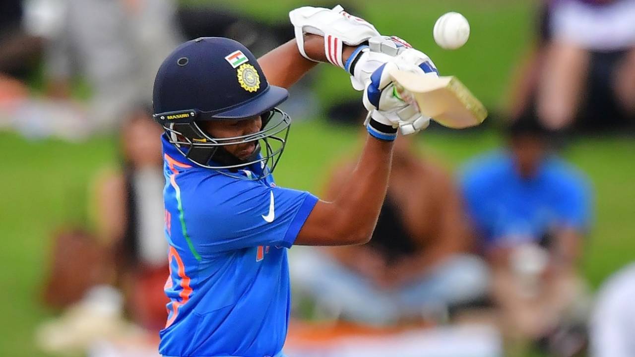 Prithvi Shaw was tested by short balls, Australia v India, Under-19 World Cup, final, Mount Maunganui, February 3, 2018