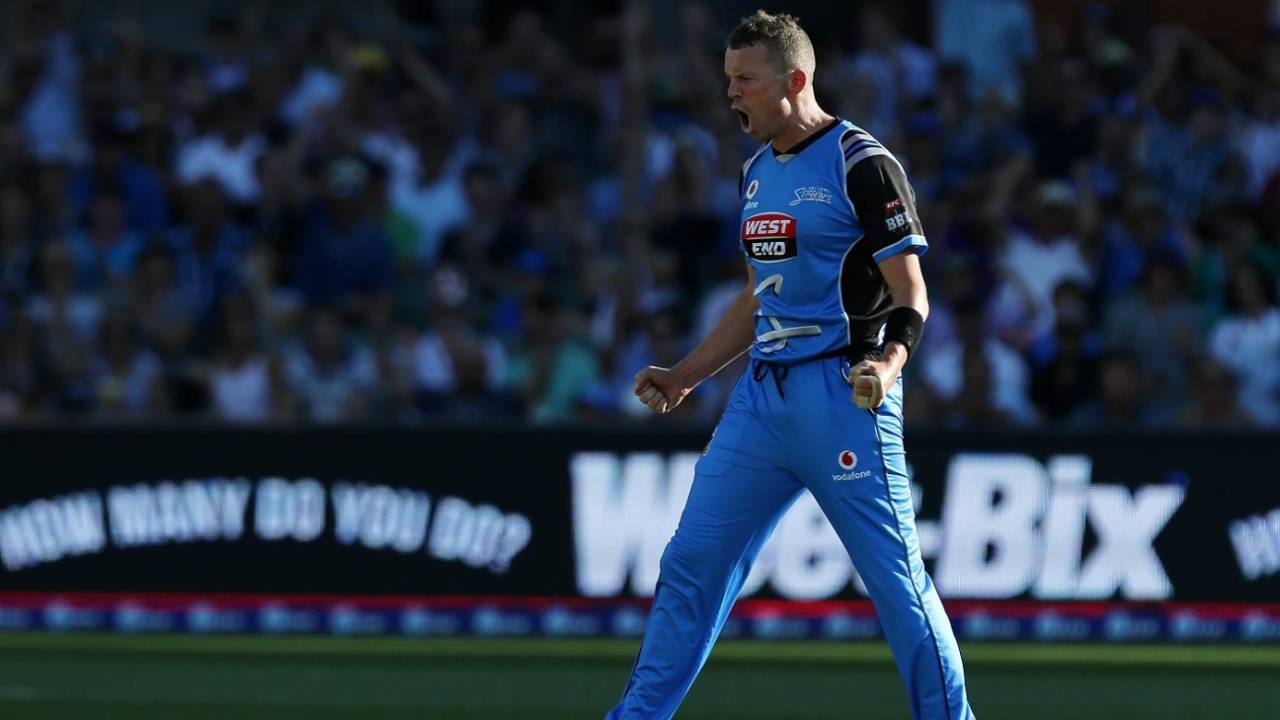 Peter Siddle bowled a match-winning spell, Adelaide Strikers v Hobart Hurricanes, BBL 2017-18, final, Adelaide, February 4, 2018