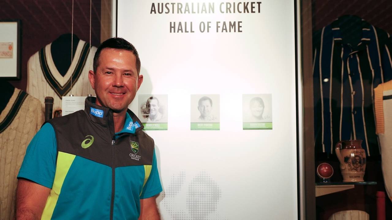 Ricky Ponting is one of the three inductions to the Australian Cricket Hall of Fame, Melbourne, February 10, 2018