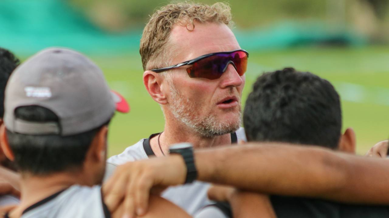 Dougie Brown's time in the multicultural atmosphere at Warwickshire helped him bond with the UAE squad, Nepal v UAE, ICC World Cricket League Division Two, Windhoek, February 11, 2018