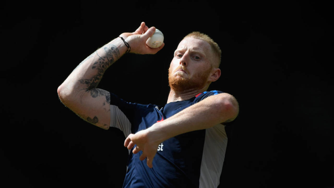 Ben Stokes bowls in the nets, Hamilton, February 23, 2018