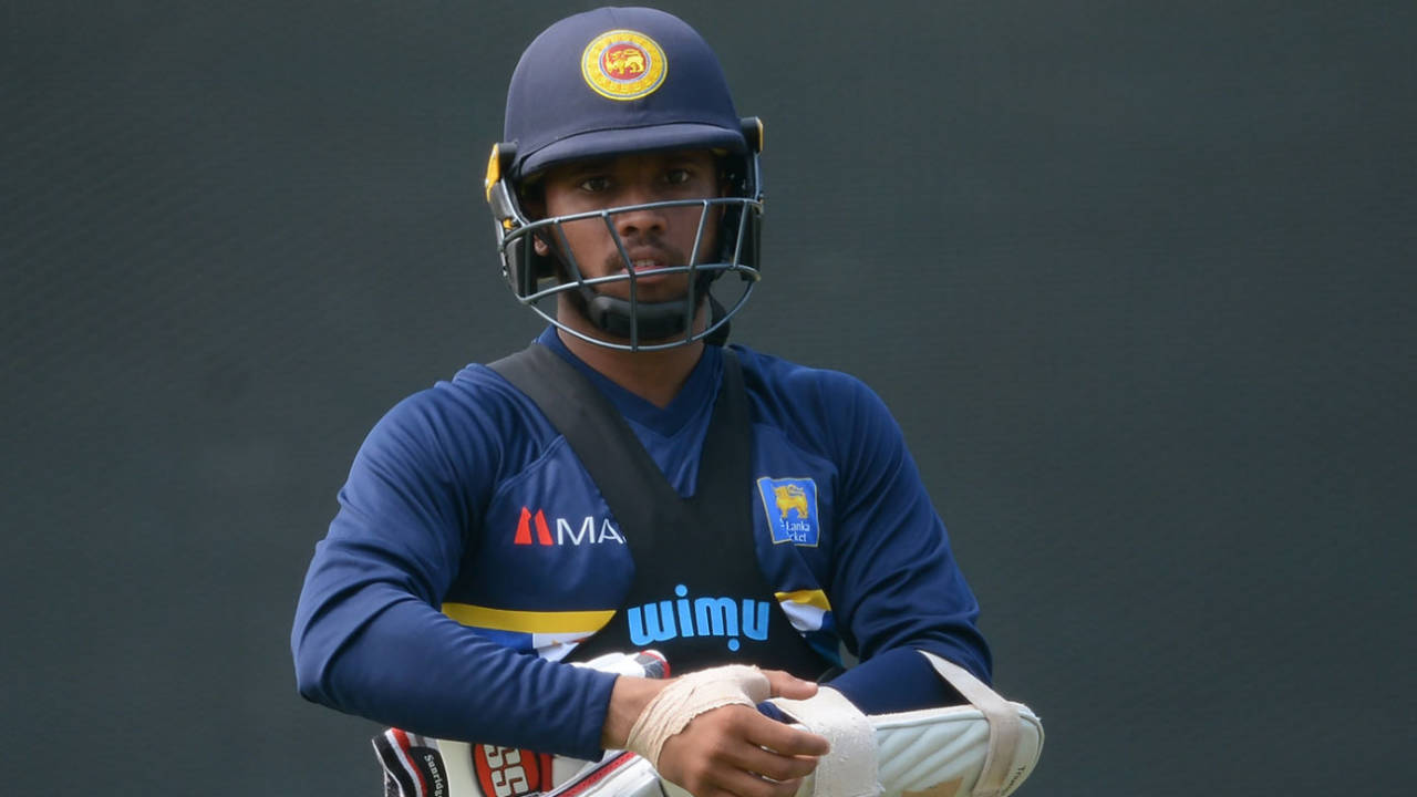 Kusal Mendis in training on the eve of the first match, Colombo, March 5, 2018