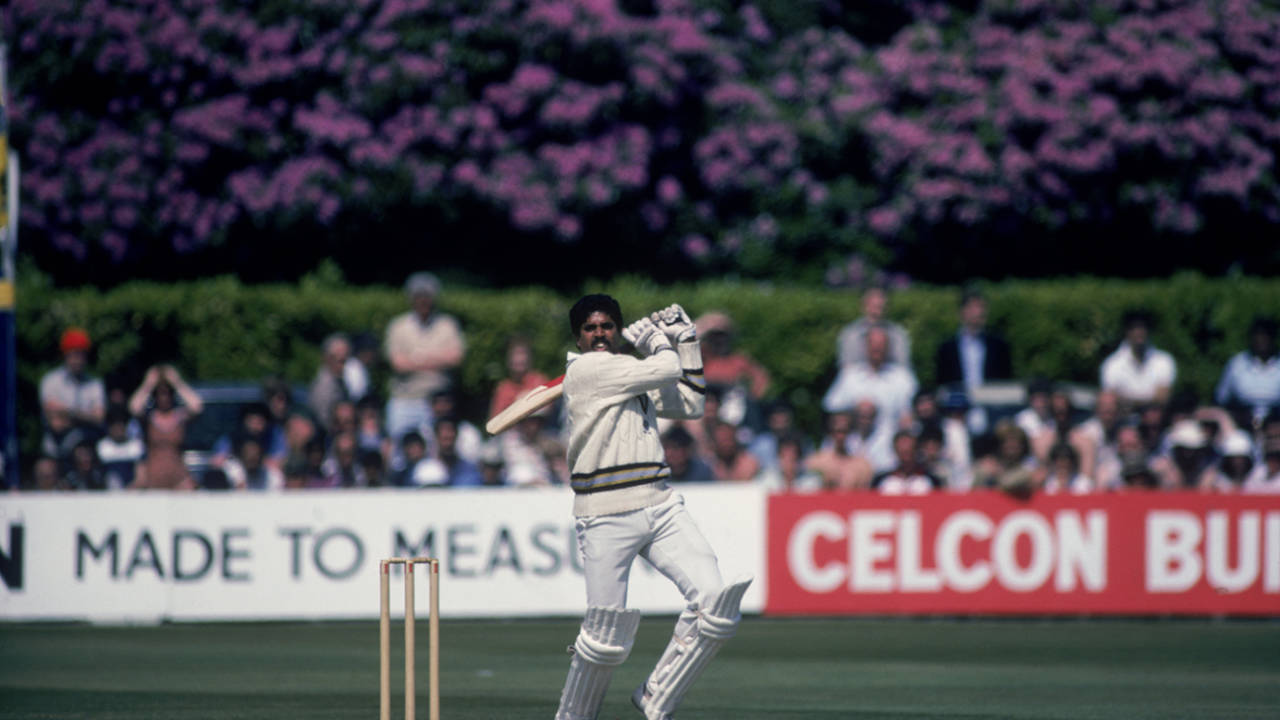 Kapil Dev crashes a boundary, India v Zimbabwe, World Cup, Tunbridge Wells, June 1, 1983