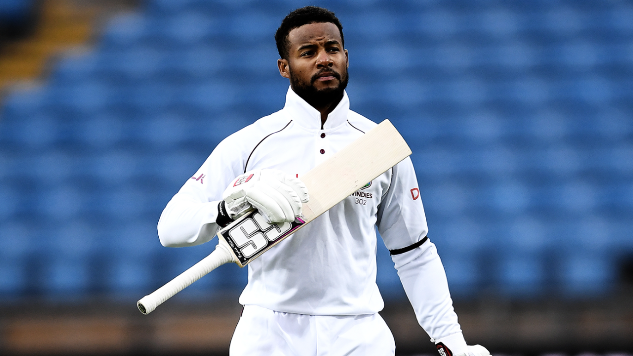 Shai Hope celebrates his hundred, England v West Indies, 2nd Investec Test, Headingley, 5th day, August 29, 2017 