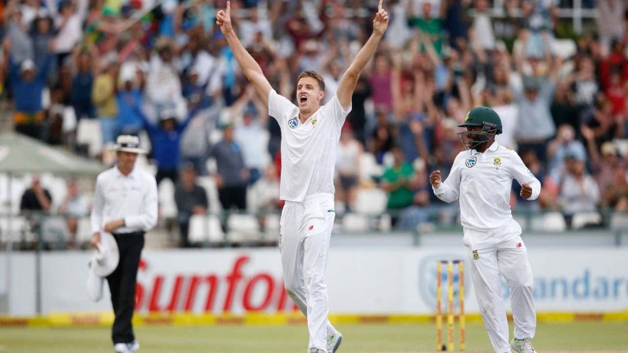 Morne Morkel finished the game with his five-wicket haul, South Africa v Australia, 3rd Test, Cape Town, 4th day, March 25, 2018