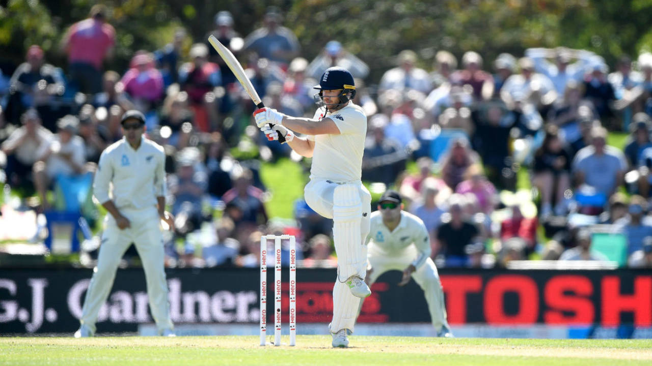 Mark Stoneman pulls through the leg side, New Zealand v England, 2nd Test, Christchurch, 1st day, March 30, 2018
