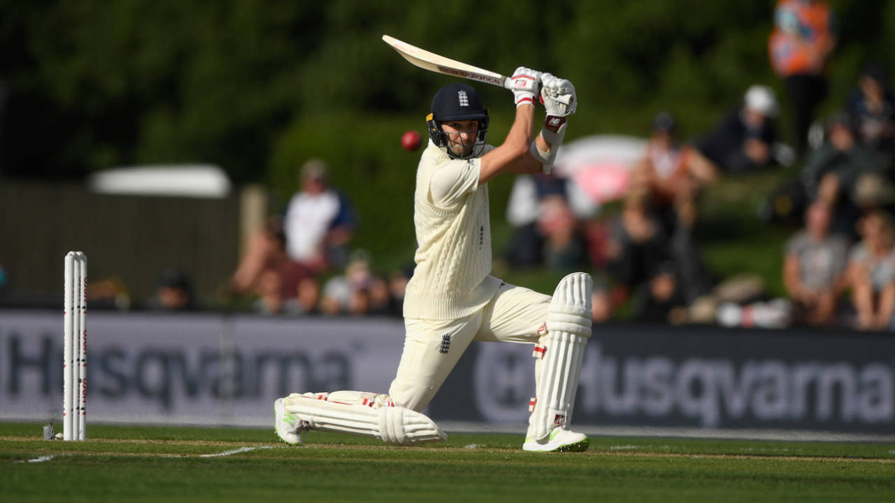 Mark Wood drives on his way to maiden Test half-century, New Zealand v England, 2nd Test, Christchurch, 1st day, March 30, 2018