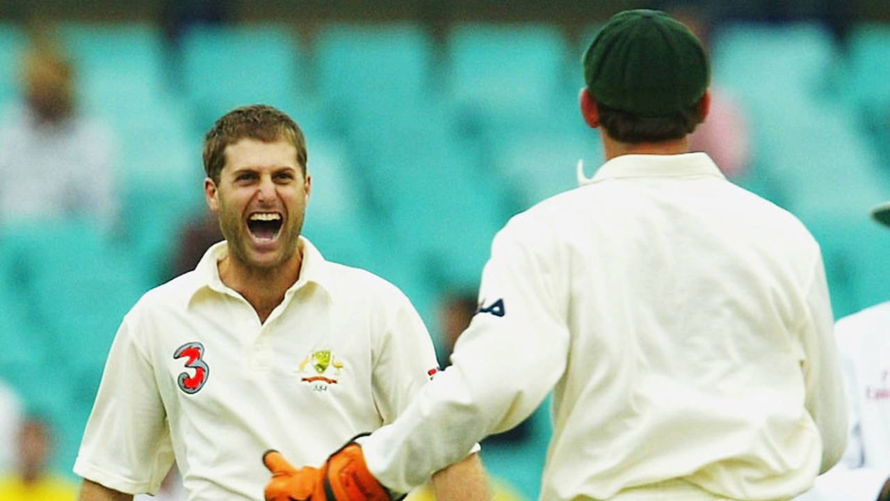 Simon Katich took 6 for 65 in his second Test, against Zimbabwe, having taken none in his first&nbsp;&nbsp;&bull;&nbsp;&nbsp;Getty Images