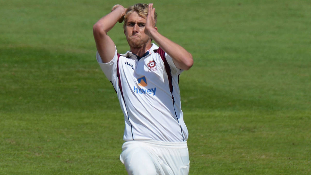 Olly Stone in his Northants days, Northants v Kent, Northampton, May 15, 2016