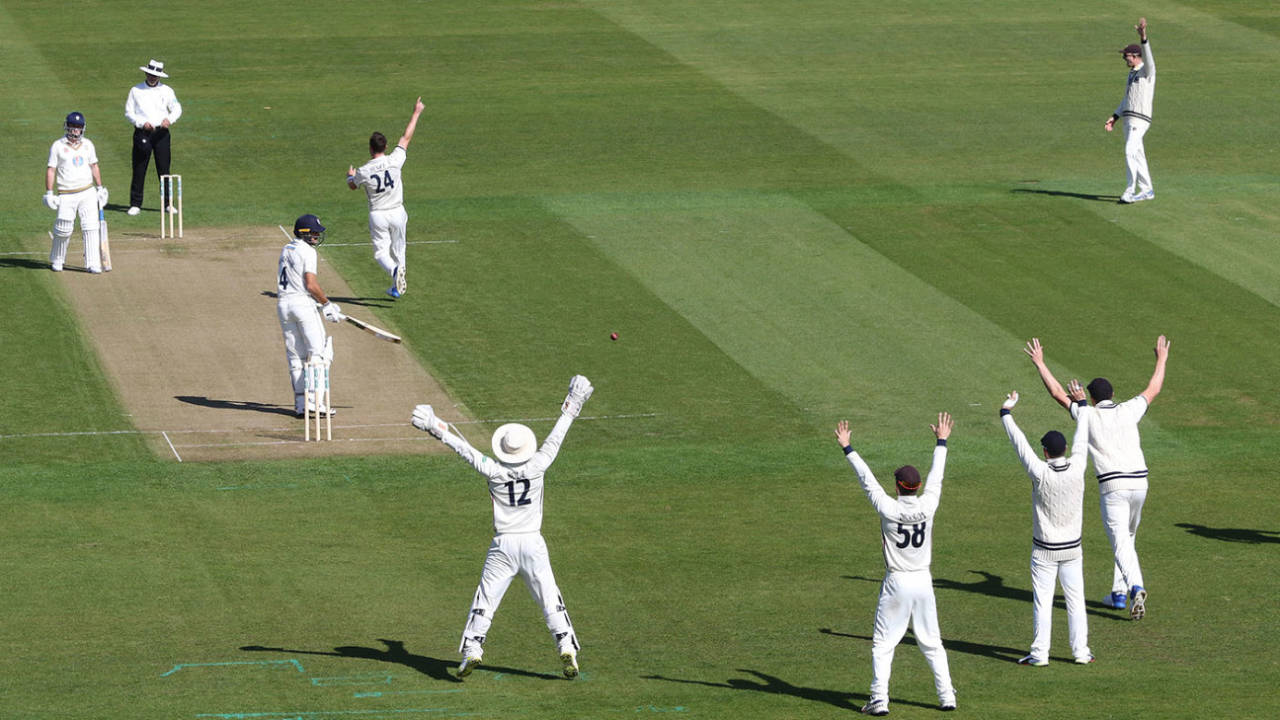 Matt Henry appeals for the wicket of Aiden Markram&nbsp;&nbsp;&bull;&nbsp;&nbsp;Getty Images