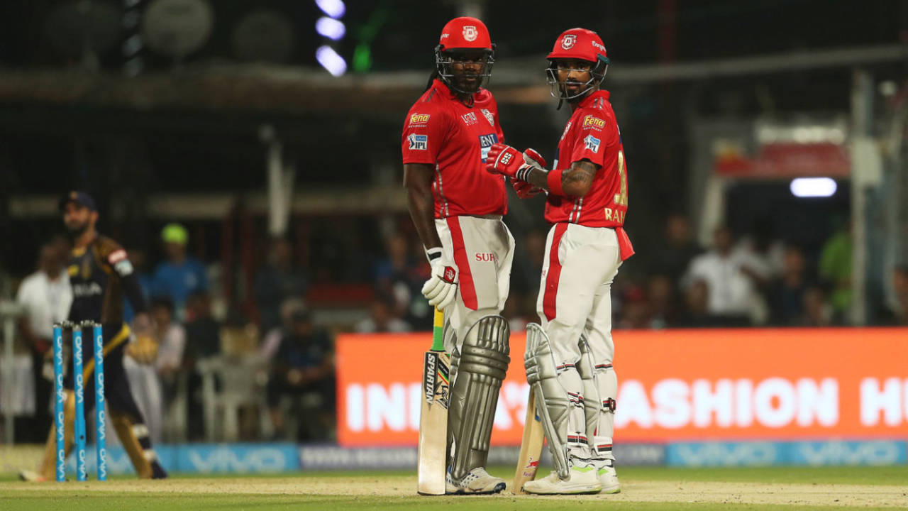 Chris Gayle and KL Rahul have a chat pitch side&nbsp;&nbsp;&bull;&nbsp;&nbsp;BCCI