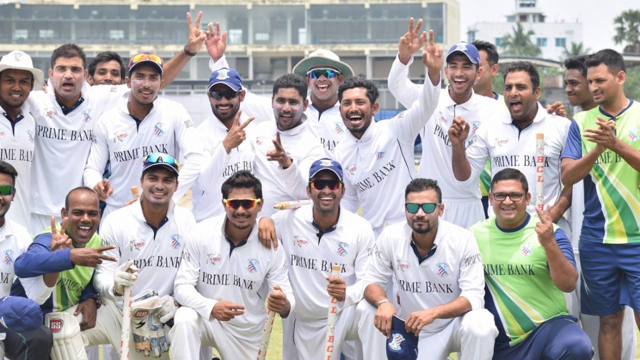South Zone celebrate winning their third BCL title&nbsp;&nbsp;&bull;&nbsp;&nbsp;Prime Bank Cricket Club