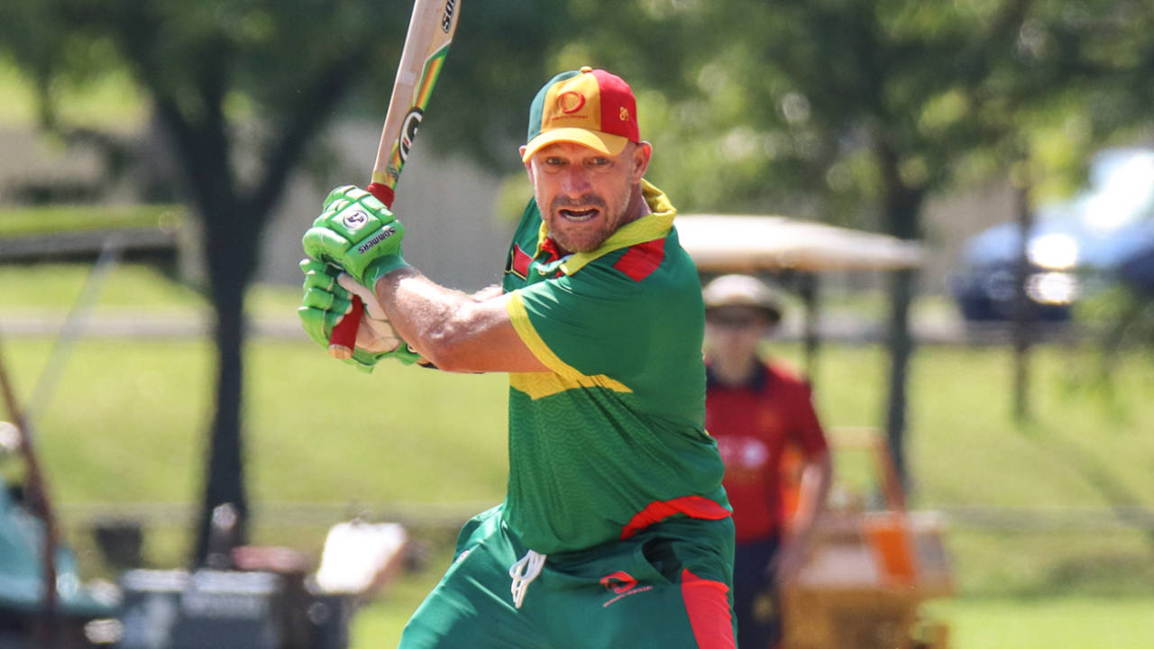 Shane Deitz pierces the gap at backward point, Jersey v Vanuatu, ICC World Cricket League Division Four, Bangi, April 29, 2018