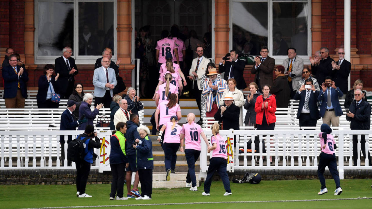 MCC members watch MCC women play Middlesex women, Lord's, April 18, 2018