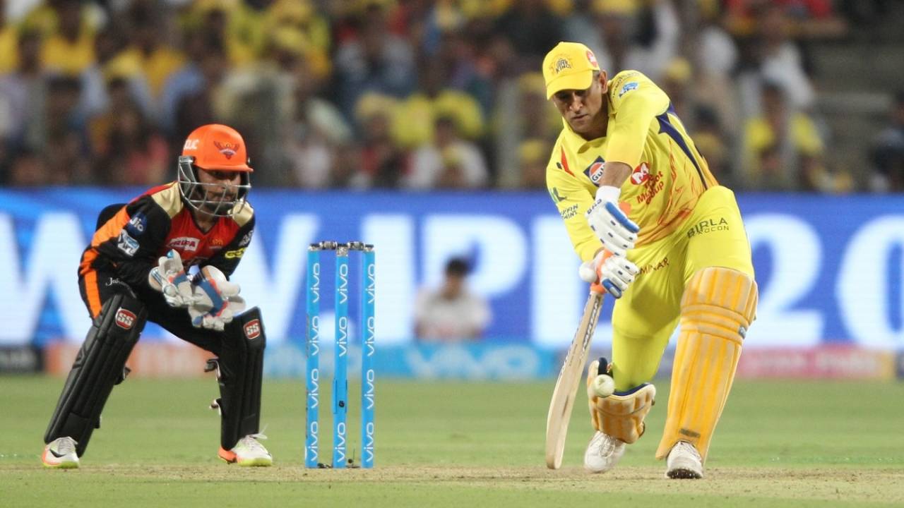 MS Dhoni finished the game for Chennai Super Kings, Chennai Super Kings v Sunrisers Hyderabad, IPL 2018, Pune, May 13, 2018