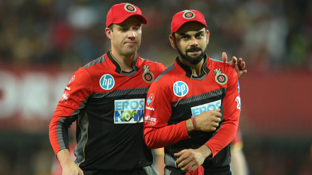 De Villiers on Kohli: "I really wasn't surprised when I saw the message and I knew immediately all he needs to do is the basic stuff"&nbsp;&nbsp;&bull;&nbsp;&nbsp;BCCI