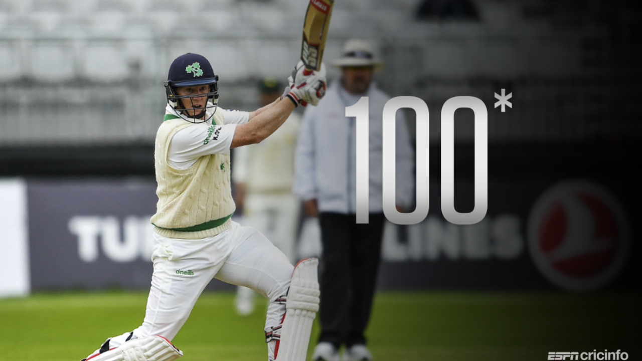 Kevin O'Brien became the first Irishman to score a Test hundred