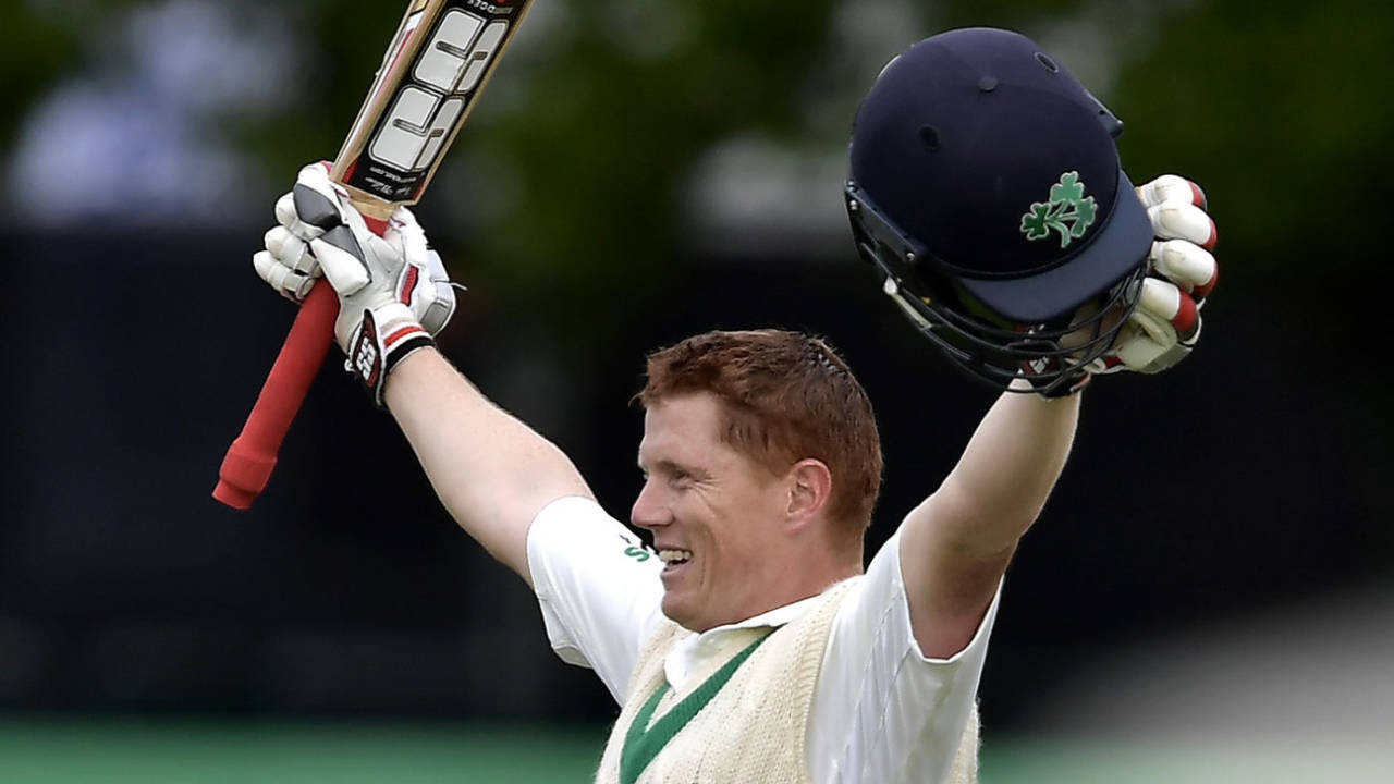 A magical moment: Ireland's first Test century came from Kevin O'Brien, Ireland v Pakistan, Only Test, Malahide, 4th day, May 14, 2018