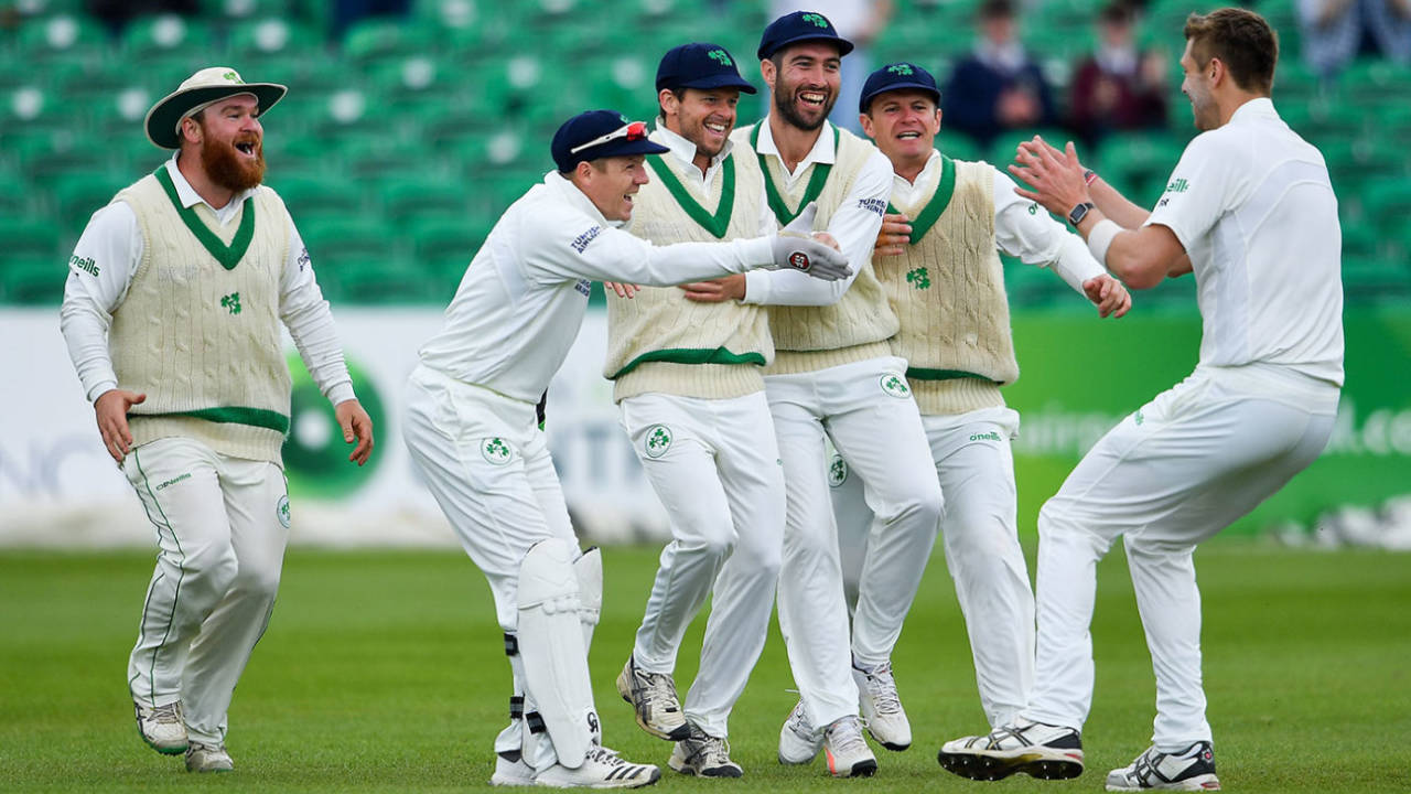 Ed Joyce scooped the wicket of Haris Sohail in the gully&nbsp;&nbsp;&bull;&nbsp;&nbsp;Sportsfile/Getty Images